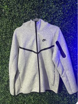 Nike Grey Zip-Up Tech-Style Hoodie / Jacket