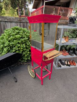 Nostalgia Vintage Collection "Old Fashioned Movie Time" Popcorn Cart