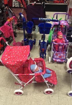 Double toy stroller