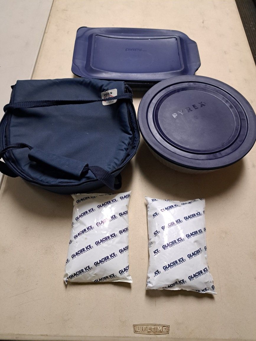 7pc set PYREX BOWL and 9x13 Pan