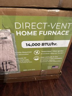 Williams Direct-Vent Gravity Wall Heater 14,000 BTUH, 65% AFUE, Natural Gas Furnace