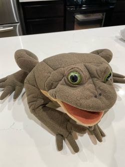 Large Frog Hand Puppet Plush Toy