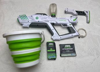 Nerf Gel Blaster + Target + Pellet Container