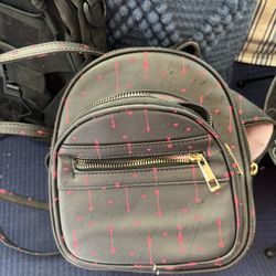 Black And Pink Mini Backpack 