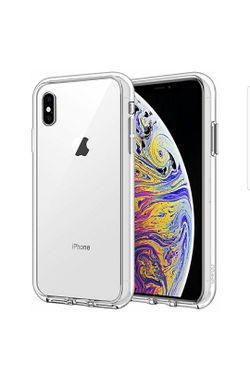 Tech Case for iPhone Xs Max 6.5-Inch, Shock-Absorption Bumper Cover (HD Clear)