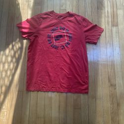 Red Nike tee