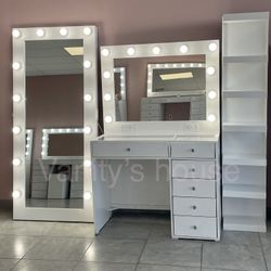 Vanity Mirror And Shelve