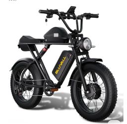 Bluvall Dual Motor /Dual Battery Electric Bicycle 37mph 120miles range