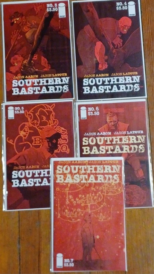 Southern Bastards Comic Book Lot Of Five Issues 3 Four 5 6 Seven