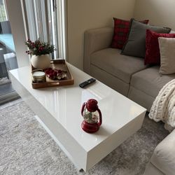 Glossy Coffee Table White