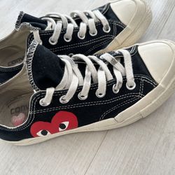 Converse Comme Des Garçons Low-Top Sneakers (Women’s Size 8, Men’s Size 6)