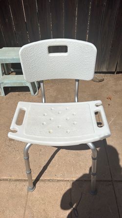 Shower Chair with Back and Handles