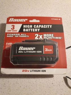 Bauer 20v lithium ion