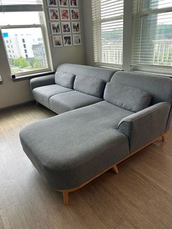Sectional sofa - grey