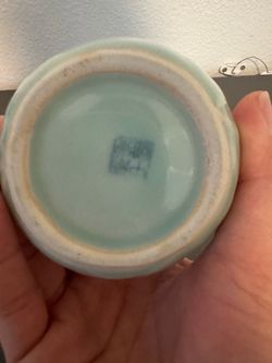 vintage celadon bud vase
