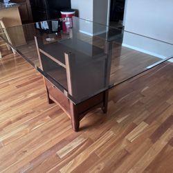 Sturdy Glass Top Dining/Living/Kitchen Table