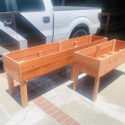 Beautiful privacy wall Frame Planter Box Garden Bed Outdoor Design cedar redwood AC pool equipment cover