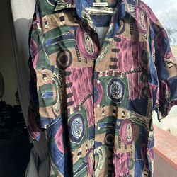 Vintage 90s Button Up - Short Sleeve 