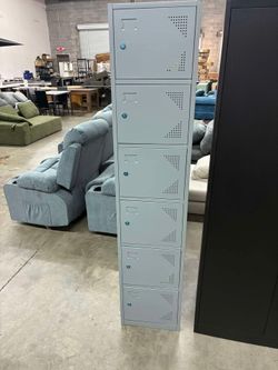 STANI Metal Locker Steel Storage Cabinet with 6 Door