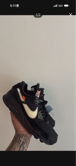 Off white air max 90’s black size 10