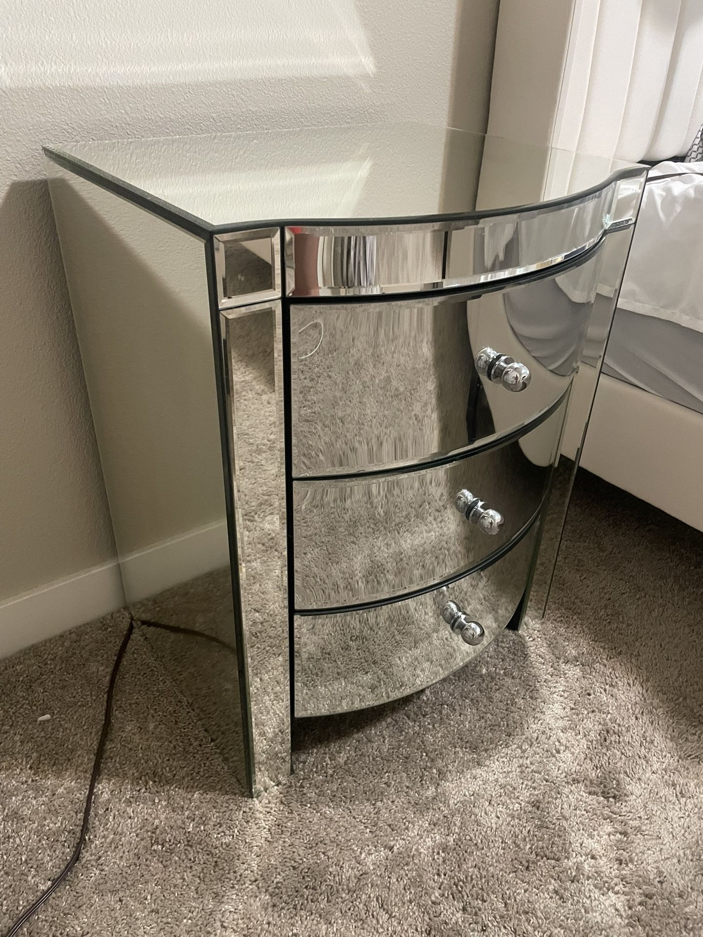 Mirror Side Table