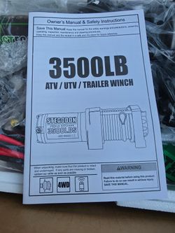 3500 lb electric winch
