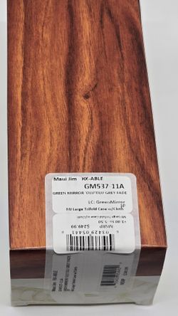 NEW Maui Jim Olu Olu Grey Fade. Green Mirror glass lenses