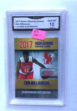 Zion Williamson certified card