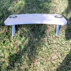 Custom Starboard Rigging/Cutting Table with 2 Stainless Steel Rod Holders 