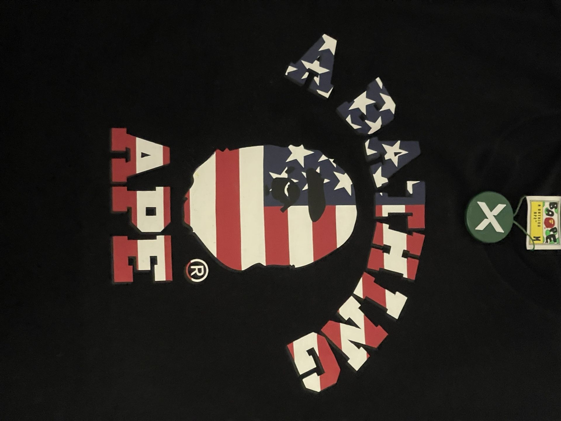 brand new bape tee perfect for 4th of july size M