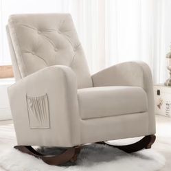 Velvet Rocking Chair 