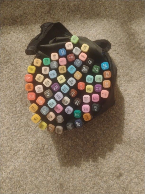 Touch Sketch Twin Marker Set Of 80 PC Broad And Fine Tips BRAND NEW