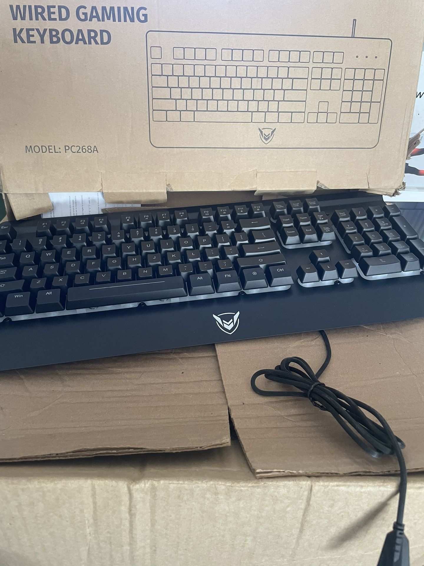 Tastiera Gaming Keyboard USB For PC, PS4, Laptop LED RGB Rainbow Backlight