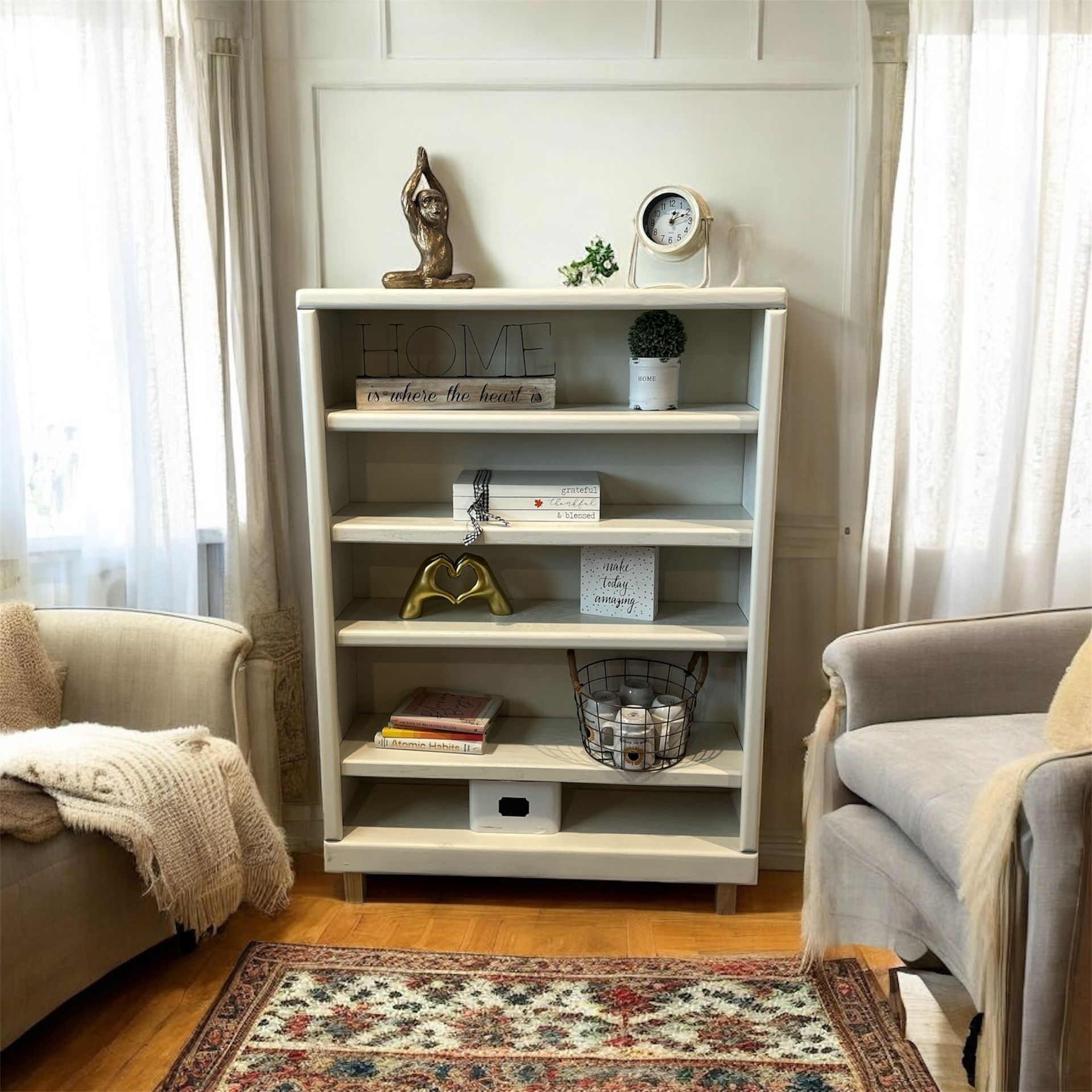 Bookcase- delivery available for a fee H: 51in W: 36in D: 10in