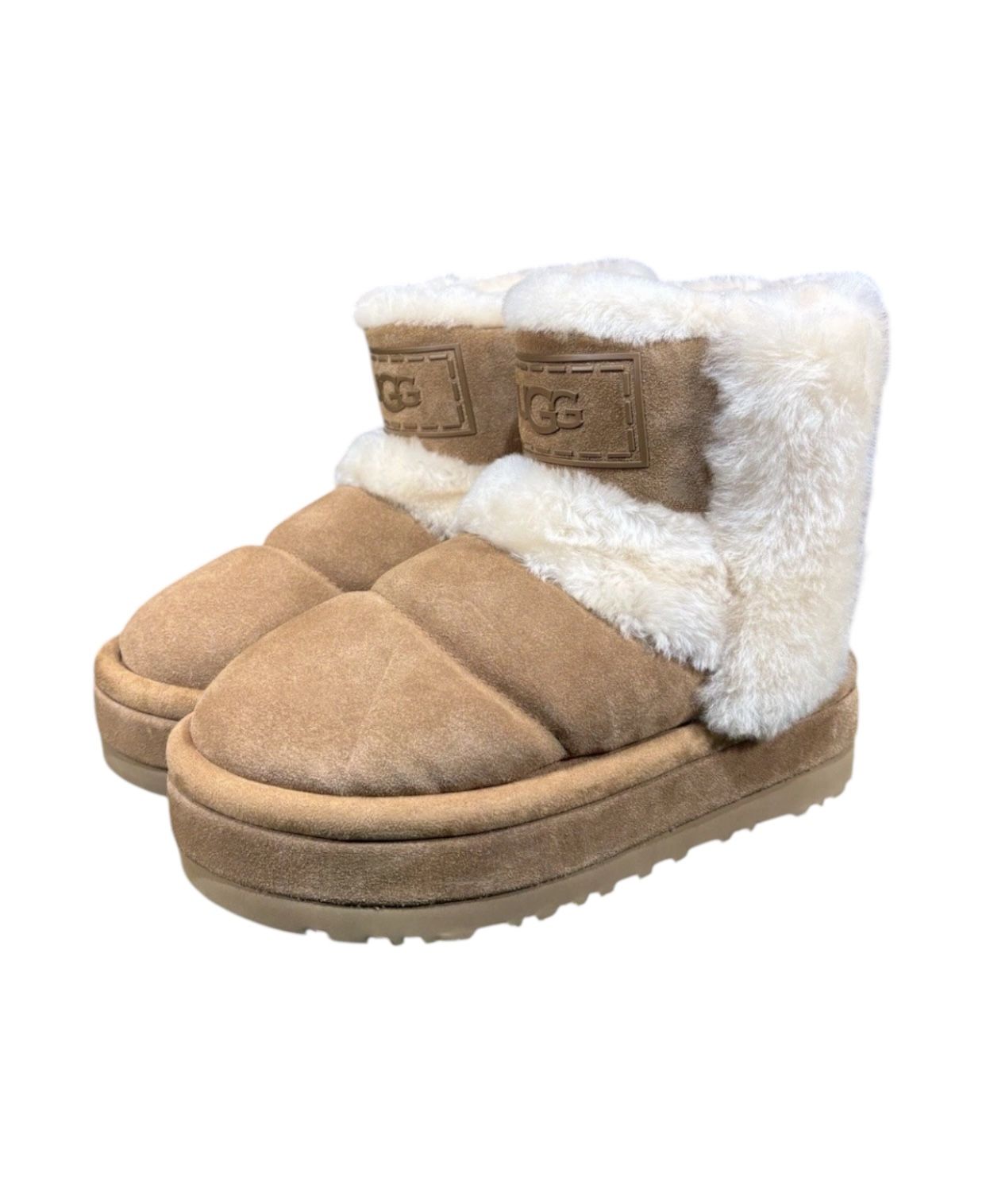 UGG CLASSIC CHILLAPEAK BOOTS SIZE 7 WOMENS CHESTNUT SUEDE LAMB 1144046 BRAND NEW