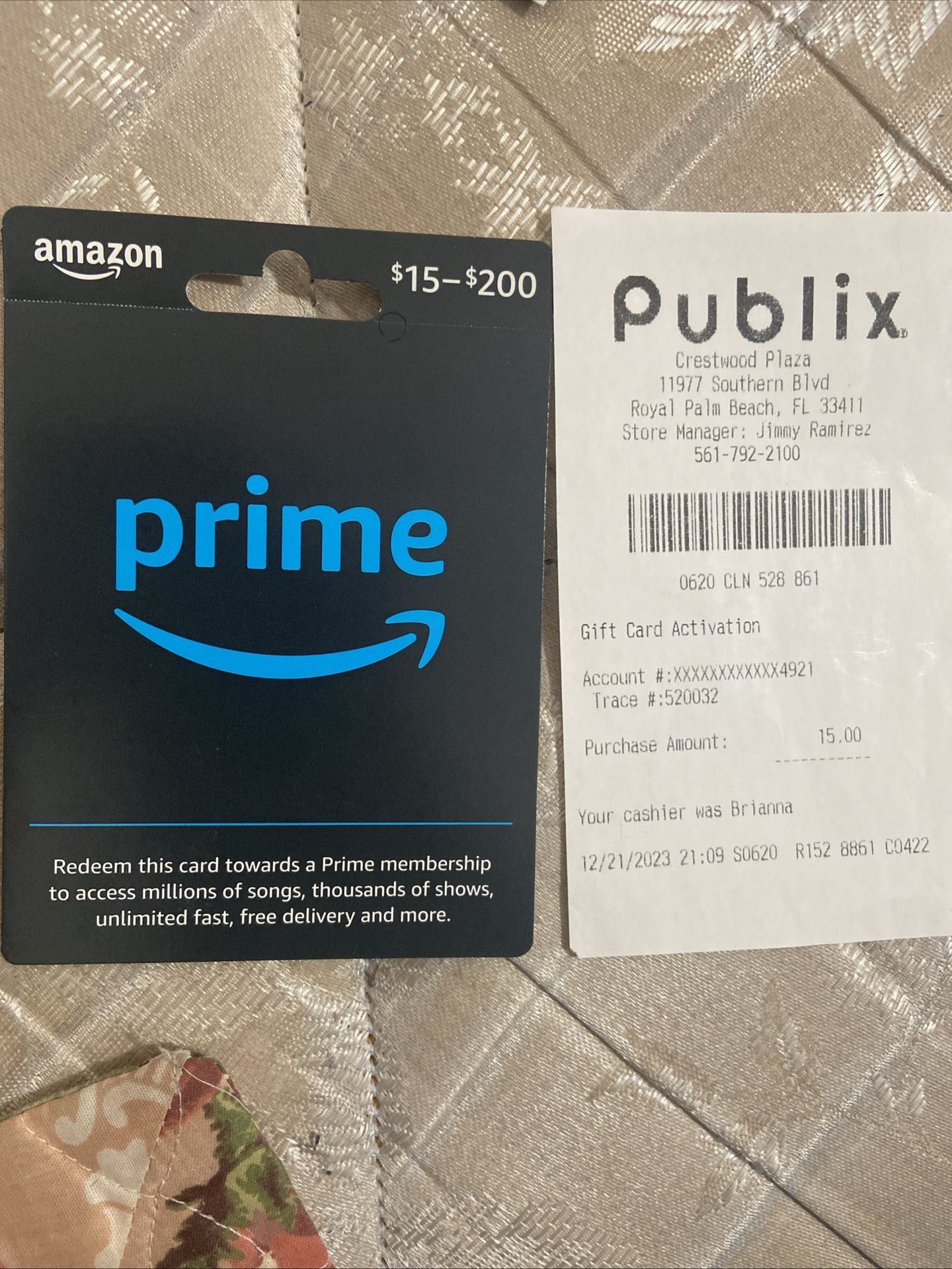 Amazon Prime $15