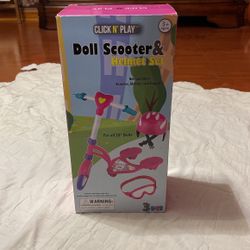 Click N play Doll Scooter & Helmet Set