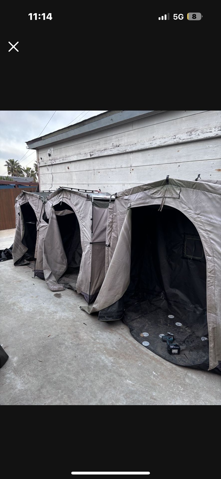 Outdoor Storage Tents 2x6x2