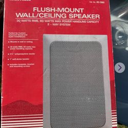 Radio Shack Flush Mount Wall Ceiling Speaker 30 Watts RMS / 60 Watts Max