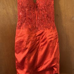 Red Mini Skirt 