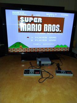 Mini Video Game Console 2 Controllers Mario Donkey Kong Pac-Man Motorcycle Racing Indy Car Race Video Game Nintendo Nes Vintage Gaming