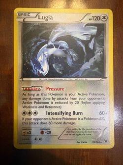 Pokemon Lugia 78/124 XY Fates Collide Non-Holo Rare 2016 NM/M 🌟