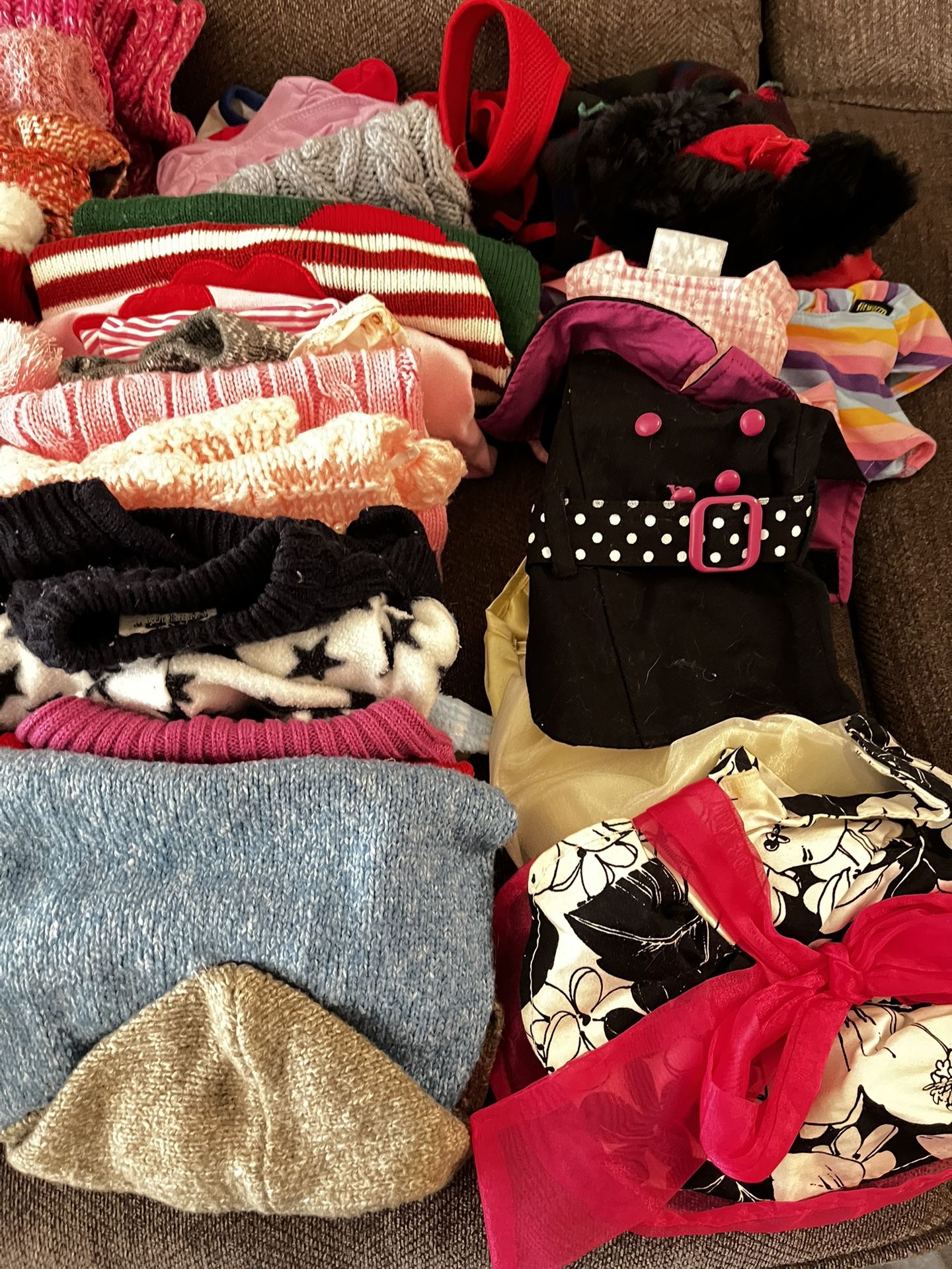🐾 Lot of 30 Dog Clothes – XS & Small Sizes