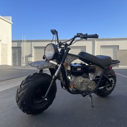 196cc Gas Powered Camo Minibike ,4-Stroke, 23 -28Mph, 200 lbs Maximum Load, Off-Road and Trail Riding