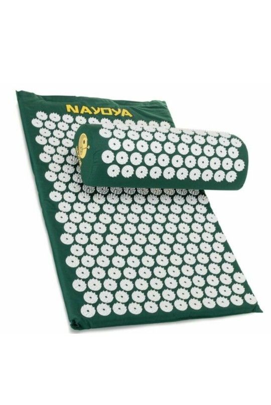 New Nayoya Back & Neck Pain Relief Acupressure Mat & Pillow Set PD $75