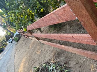 Wood fence