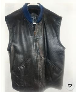 Chaleco de cuero . Talla M.
