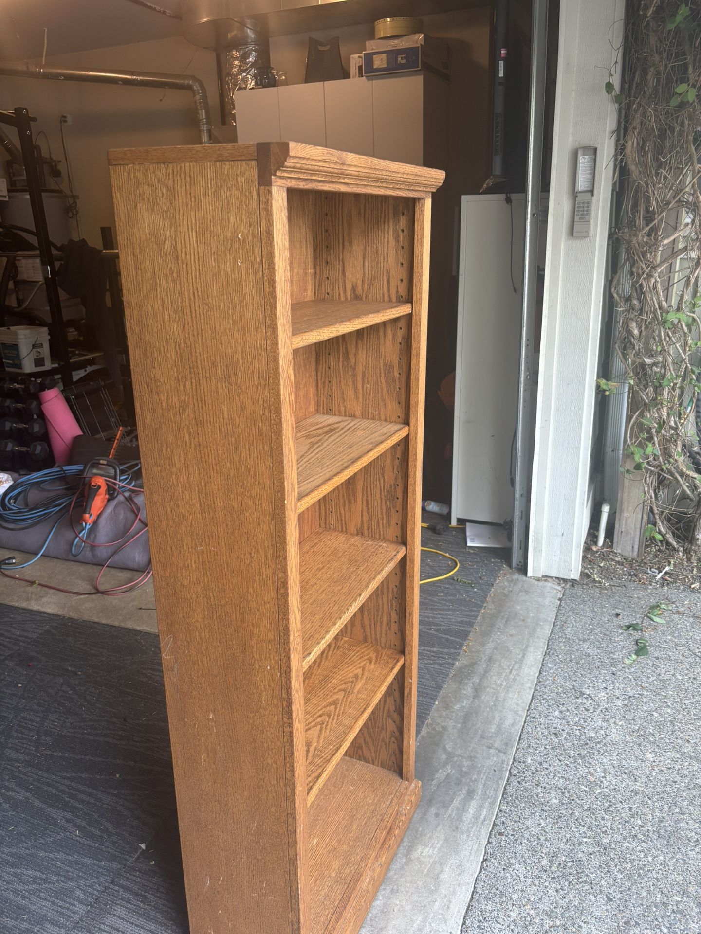 100% Oak Adjustable Bookshelves