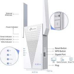 TP-Link AX3000 WiFi 6 Range Extender 