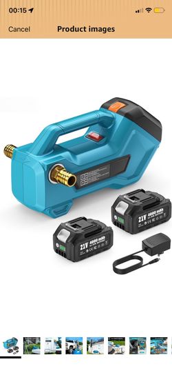 SEESII Cordless Transfer Pump for Water/Diesel, 760GPH Self-priming 2×4000mAh Rechargeable Battery, Portable Electric Utility Pump for RV, Garden, Hot